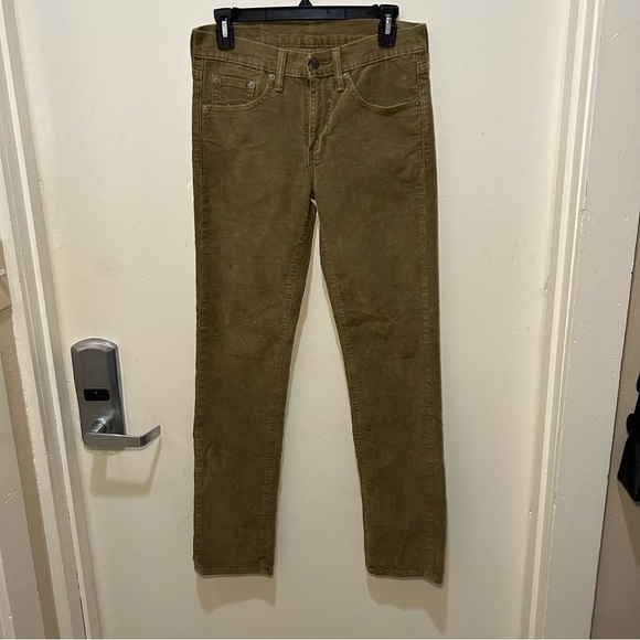 Levi's Pants - Levi’s 511 Brown Corduroy Straight Leg Jeans Size 28